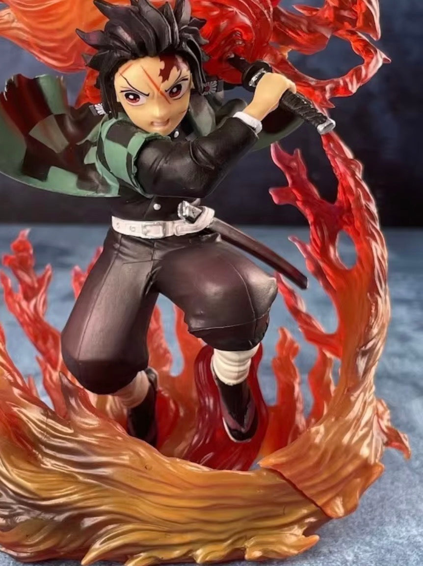 Flame Breathing Swordsman Anime Figure