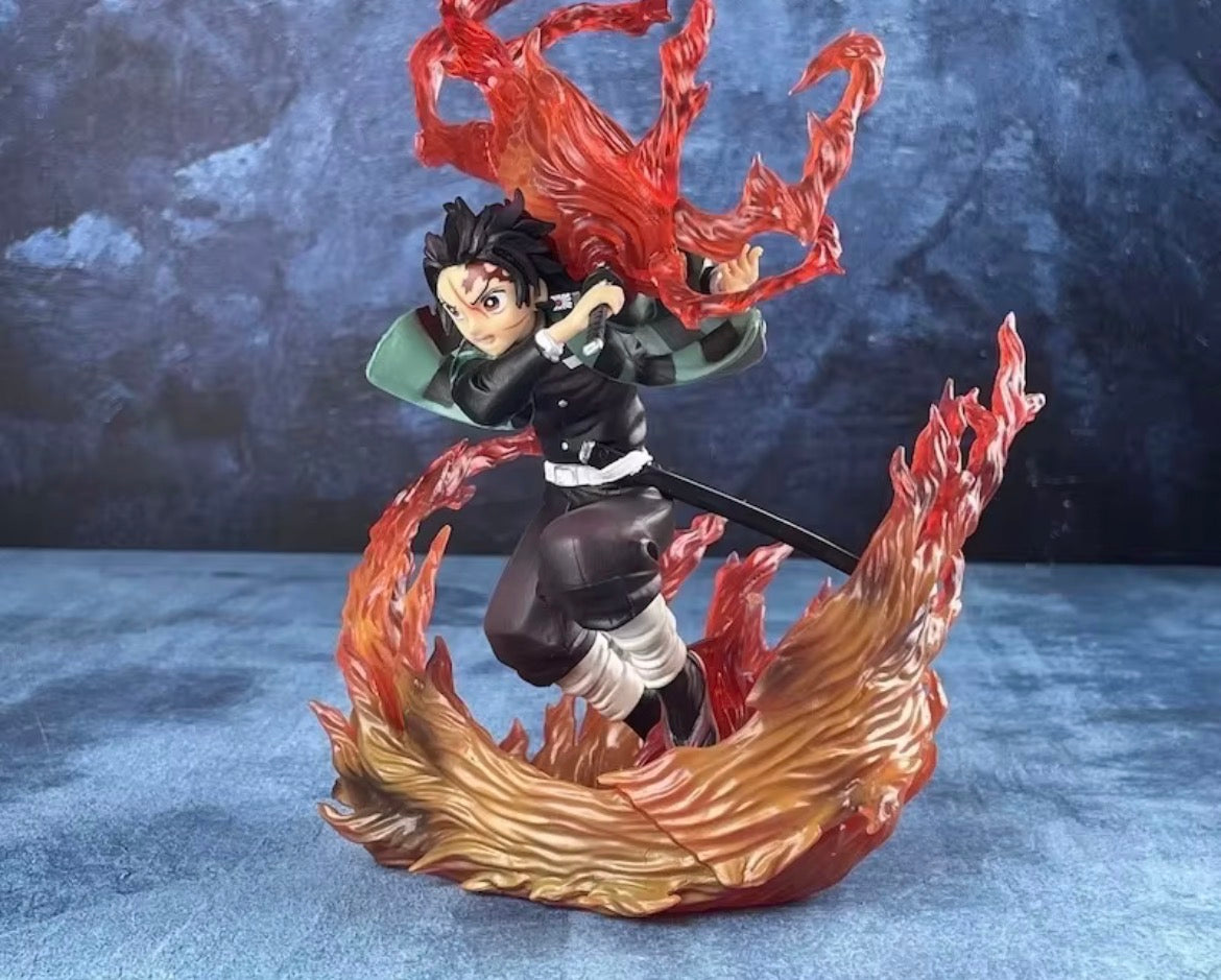 Flame Breathing Swordsman Anime Figure