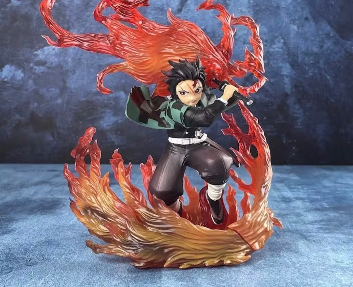 Flame Breathing Swordsman Anime Figure