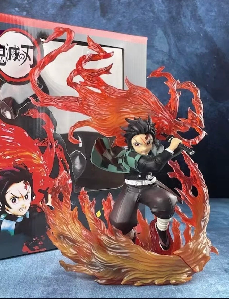 Flame Breathing Swordsman Anime Figure
