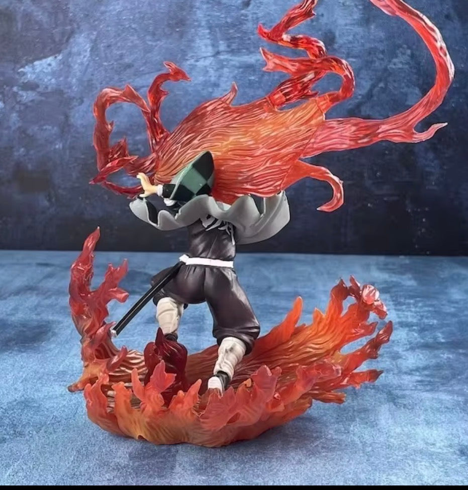 Flame Breathing Swordsman Anime Figure